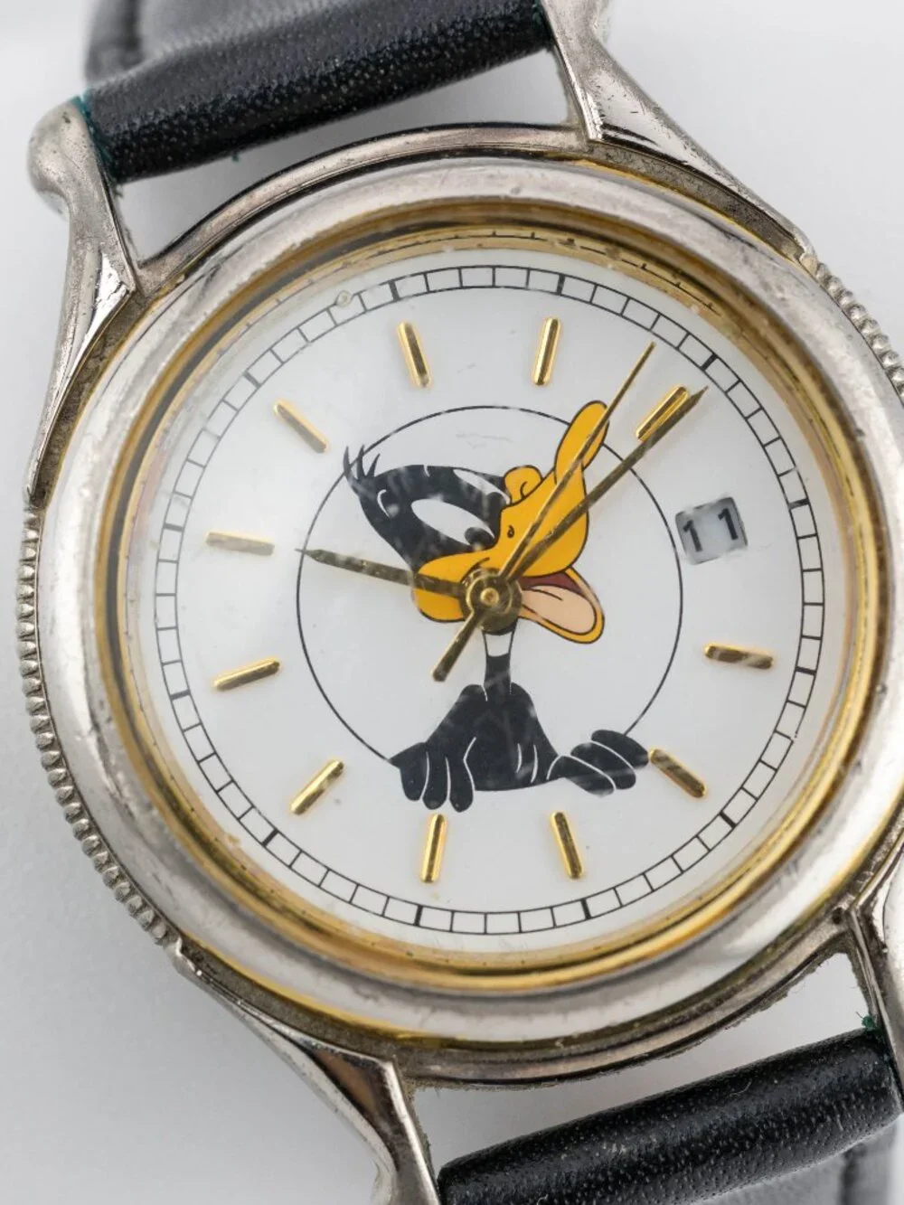 FOSSIL Daffy Duck Looney Tunes Leather Quartz Analog Women's Watch New Battery